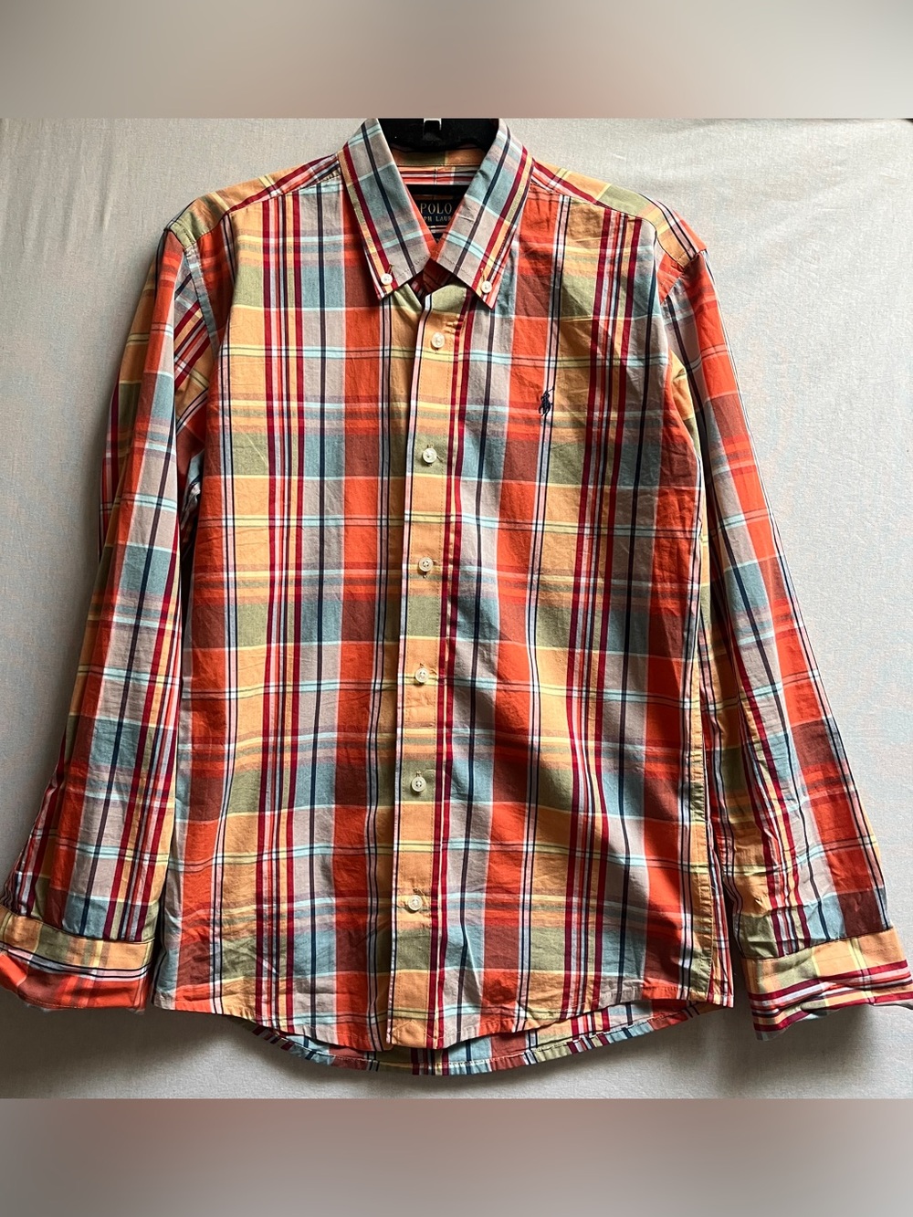 Polo Ralph Lauren Custom Fit Plaid Button-Down Shirt Men's Small